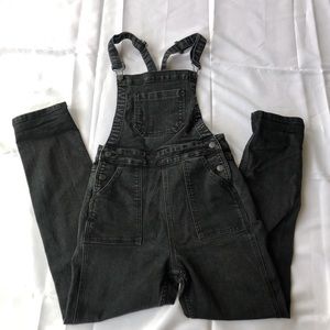 Black Crossback Overalls